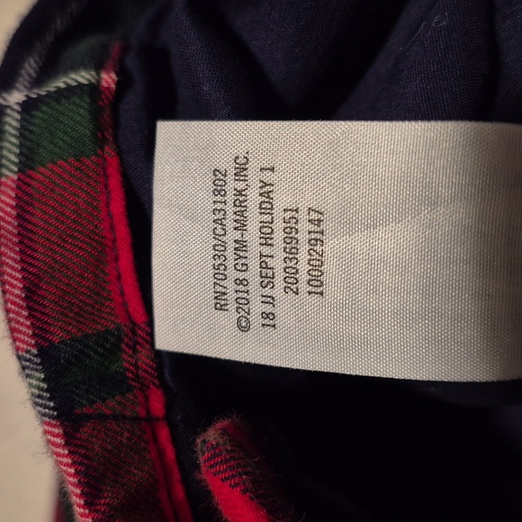 Janie and Jack boys 18 - 24 months plaid flannel romper EUC - Picture 6 of 7